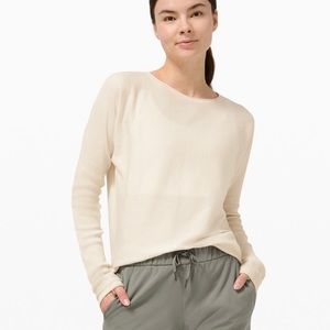 lululemon Take It All In Sweater in white opal